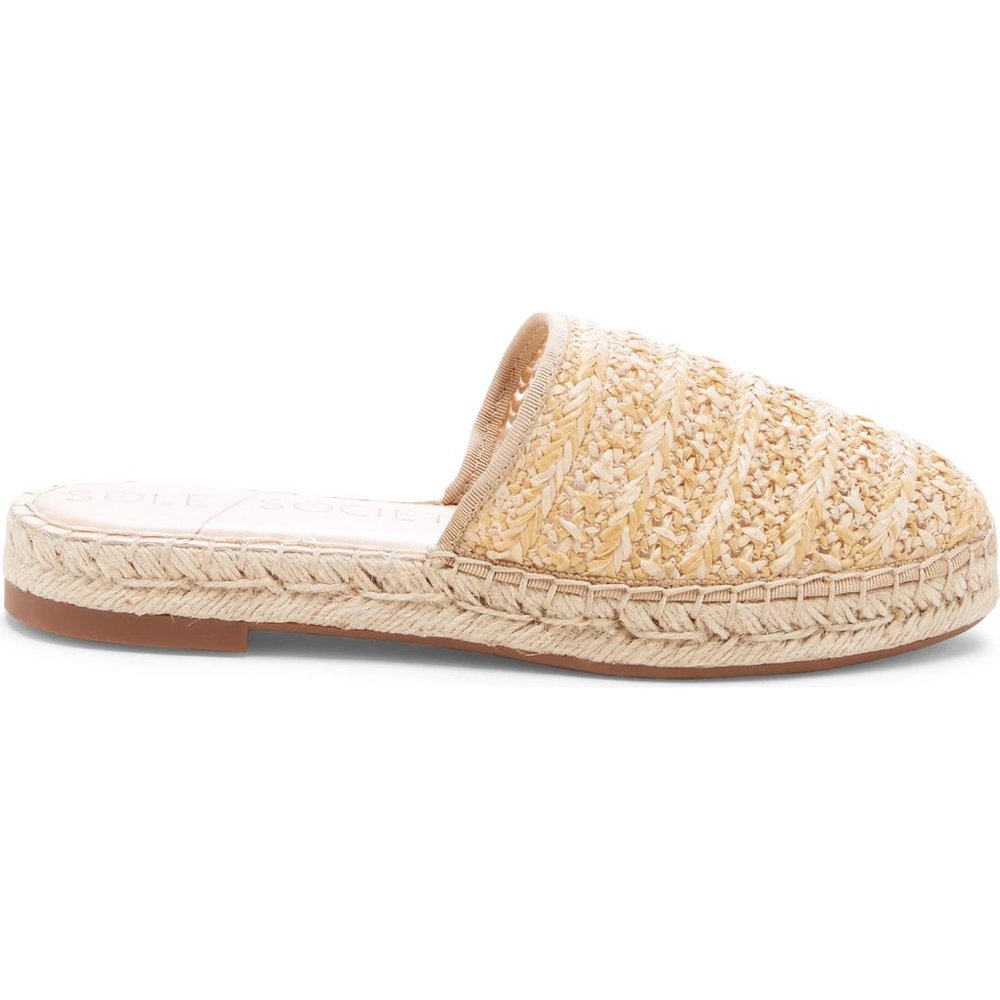 Sole Society – Sadelle Espadrille Mule NATURAL